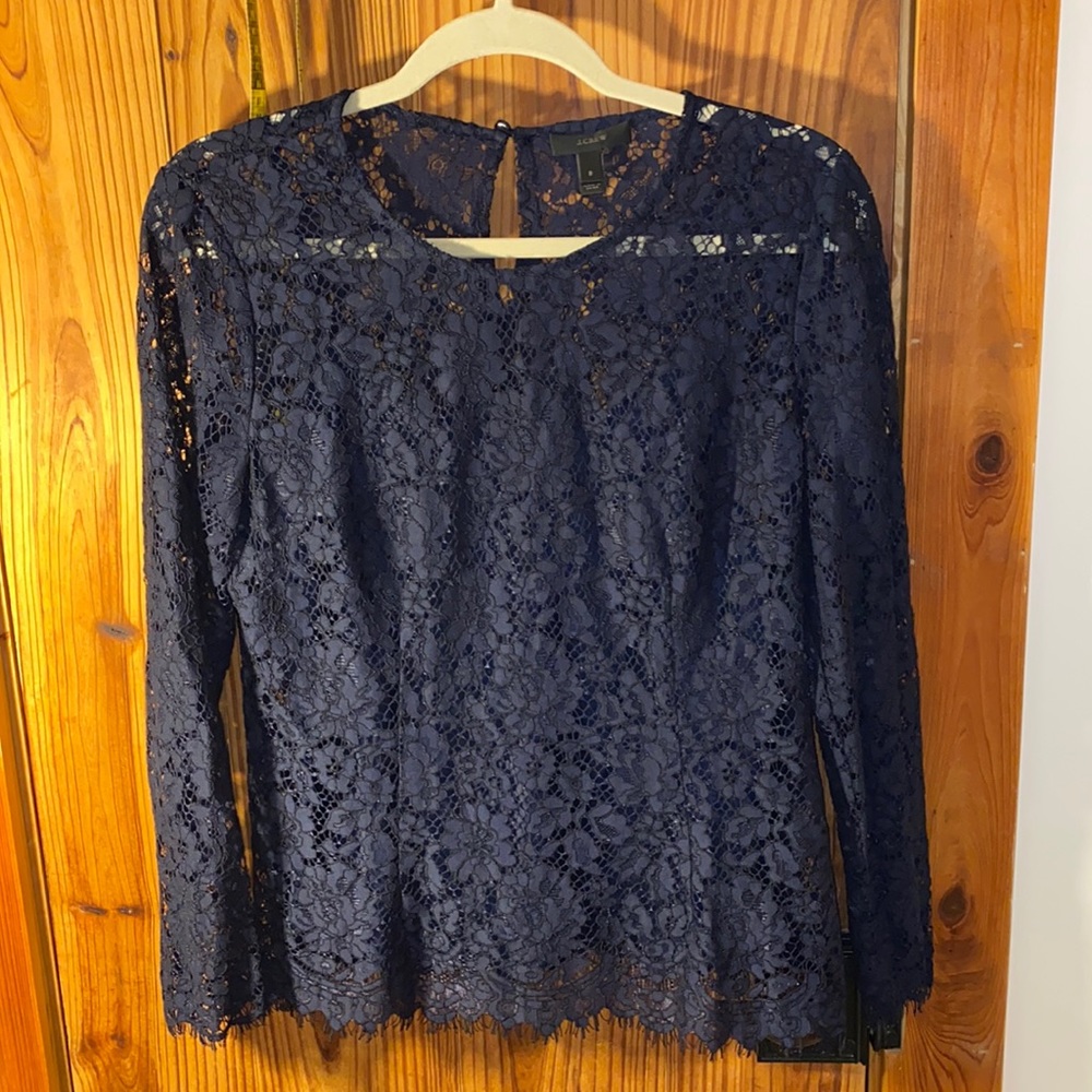 J Crew Lace Blouse